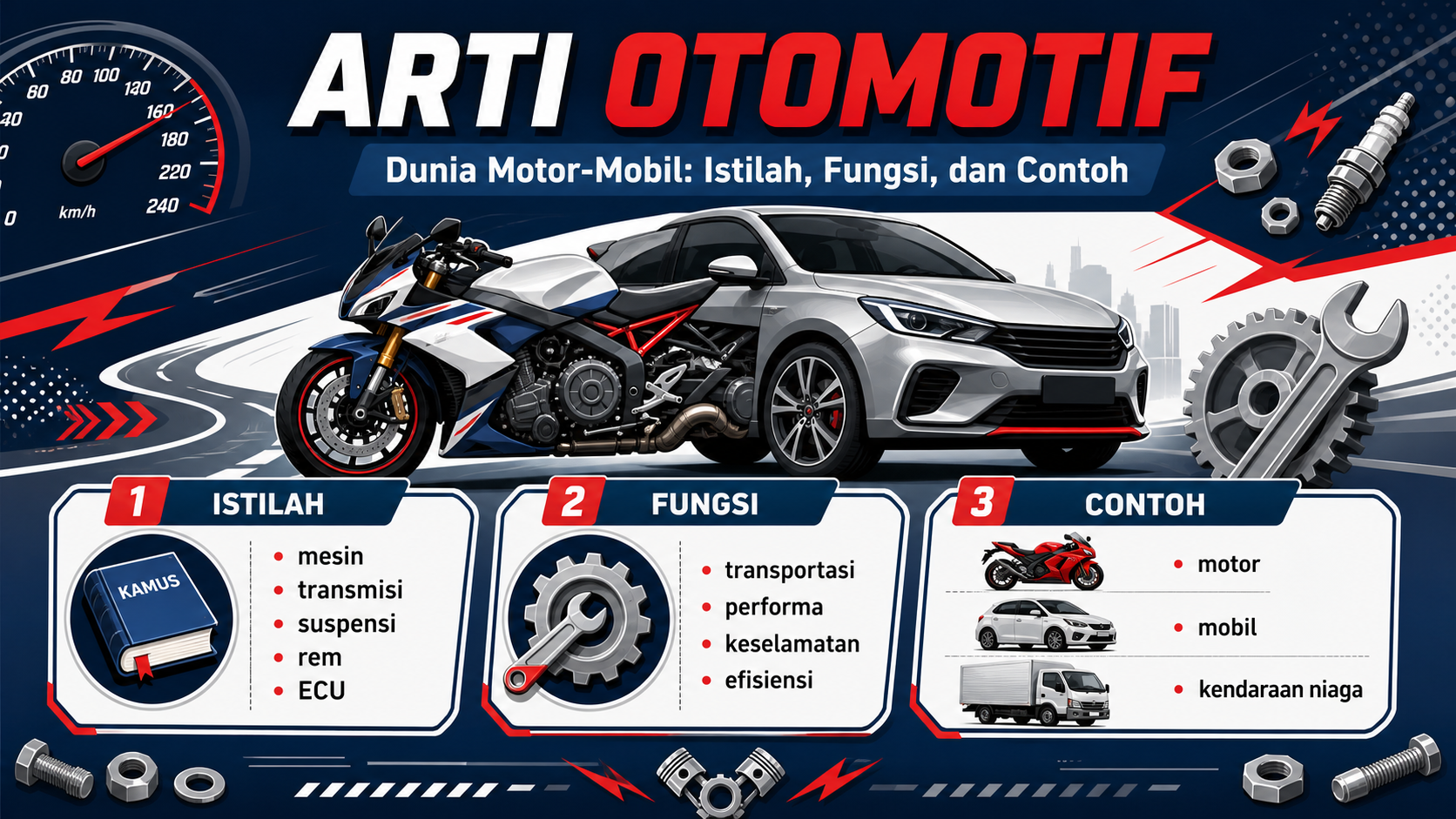 Arti Otomotif di Dunia Motor-Mobil: Istilah, Fungsi, dan Contoh - otomotif