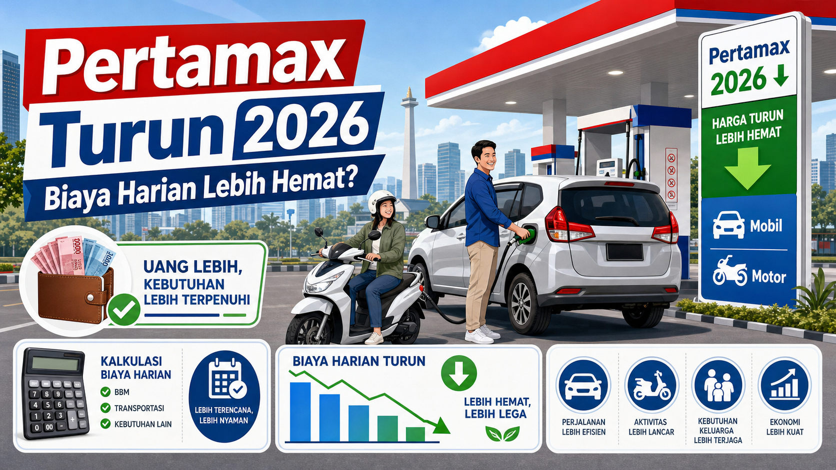 Harga Pertamax Turun 2026, Efeknya ke Biaya Mobil dan Motor Harian - pertamax