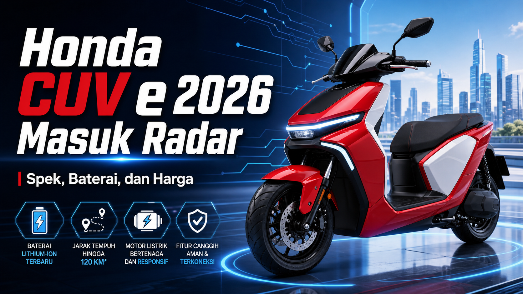 honda - Honda CUV e 2026 Masuk Radar: Spek, Baterai, dan Harga
