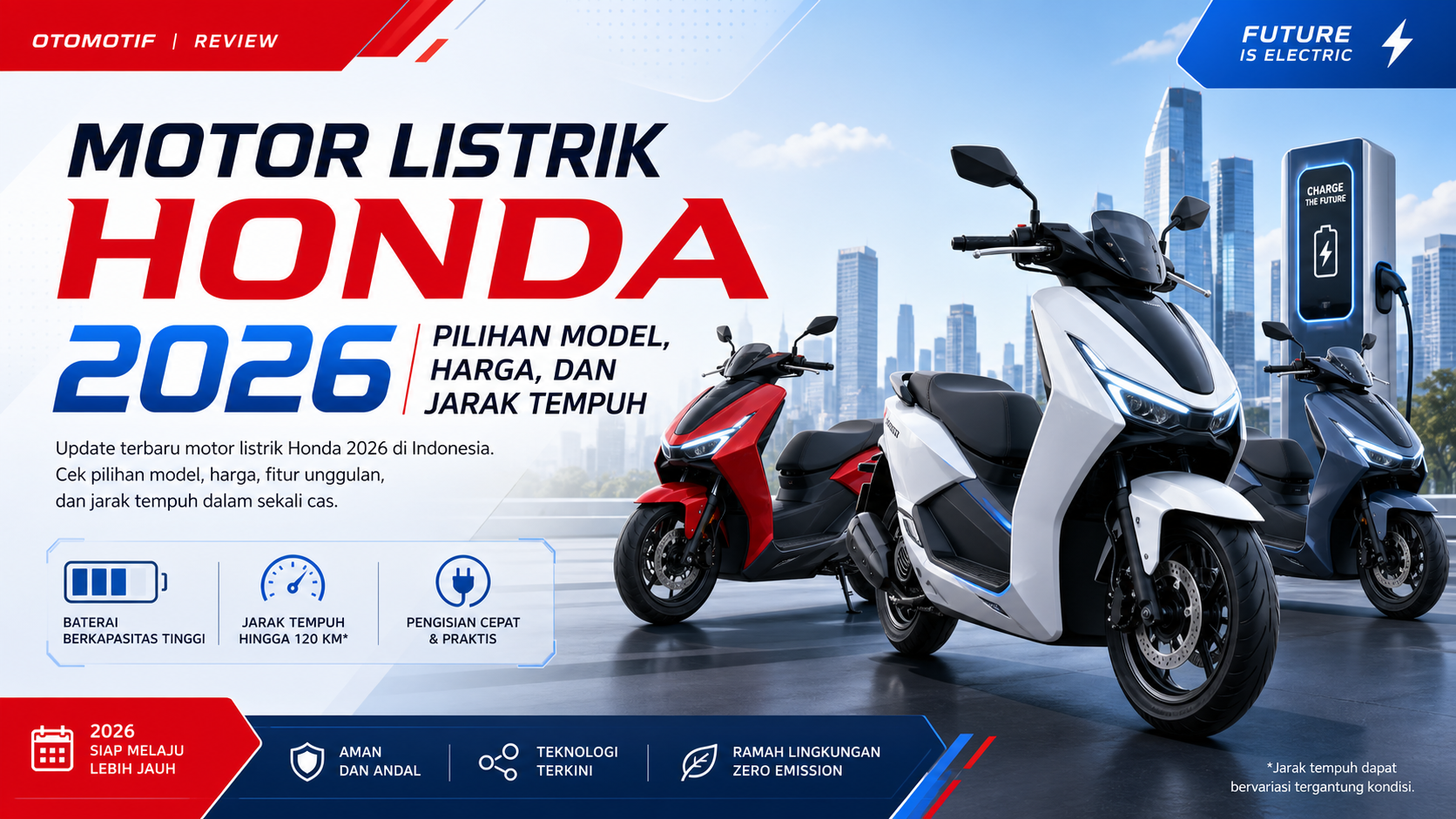 honda - Motor Listrik Honda 2026: Pilihan Model, Harga, dan Jarak Tempuh