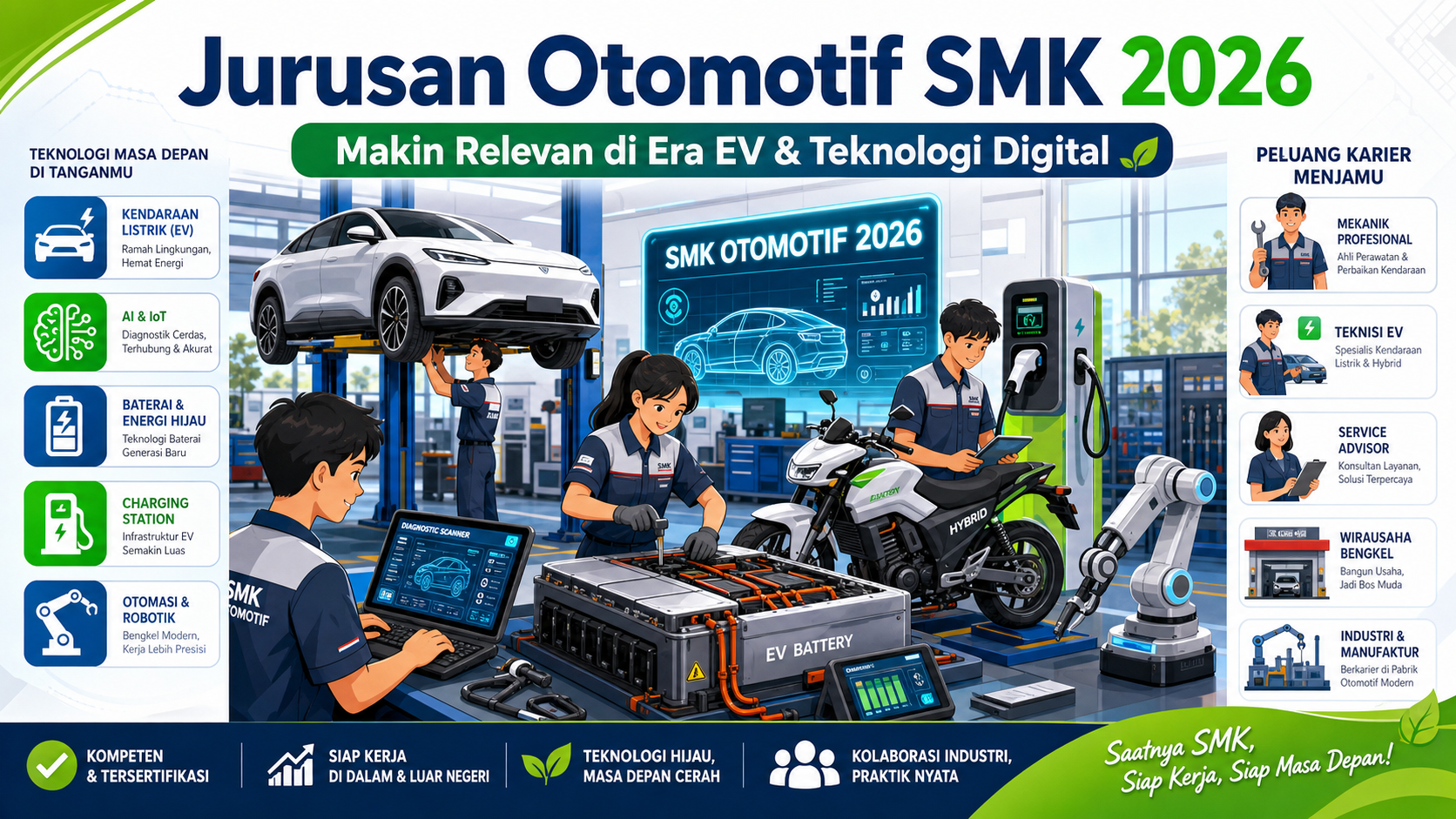Kenapa Jurusan Otomotif SMK 2026 Makin Relevan? - otomotif