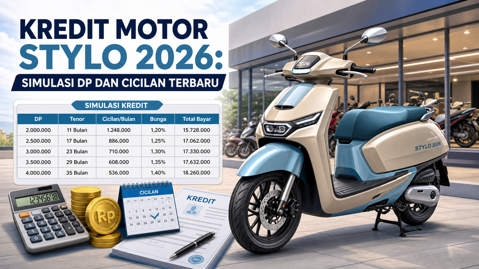 Kredit Motor Stylo 2026: Simulasi DP dan Cicilan Terbaru - stylo