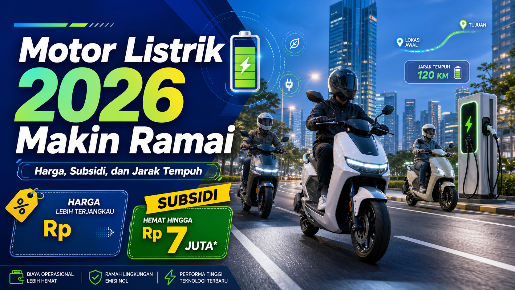 motor - Motor Listrik 2026 Makin Ramai: Harga, Subsidi, dan Jarak Tempuh