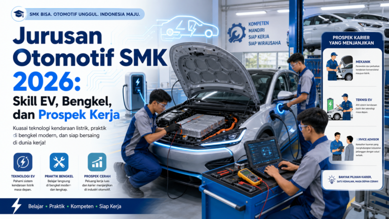 otomotif - Jurusan Otomotif SMK 2026: Skill EV, Bengkel, dan Prospek Kerja