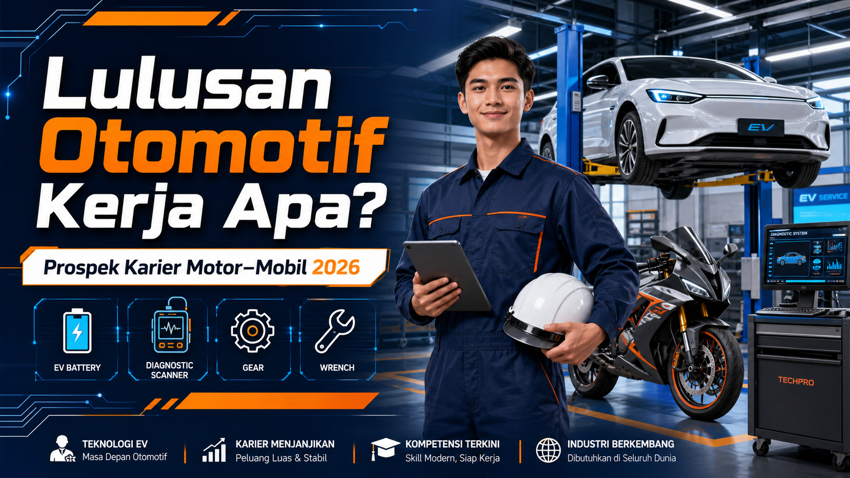 otomotif - Lulusan Otomotif Kerja Apa? Prospek Karier Motor-Mobil 2026
