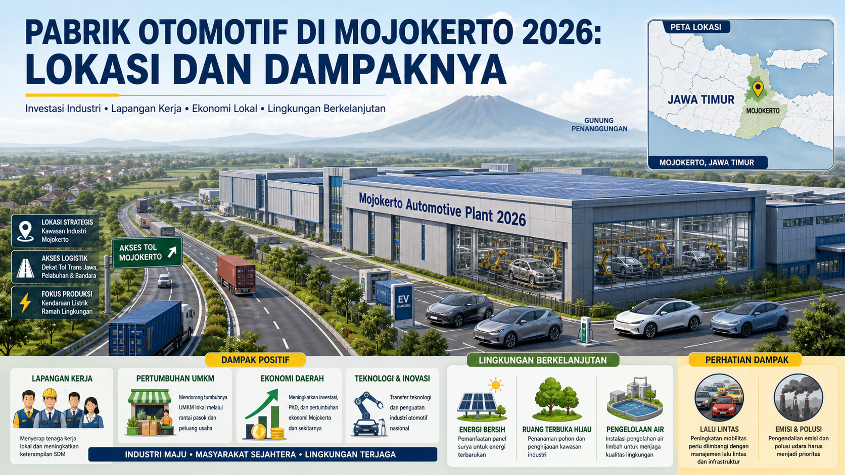 Pabrik Otomotif di Mojokerto 2026: Lokasi dan Dampaknya - mojokerto