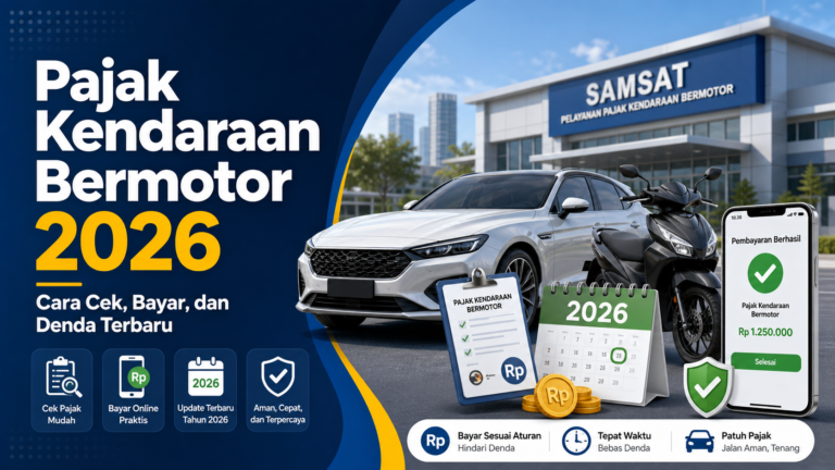 pajak - Pajak Kendaraan Bermotor 2026: Cara Cek, Bayar, dan Denda Terbaru