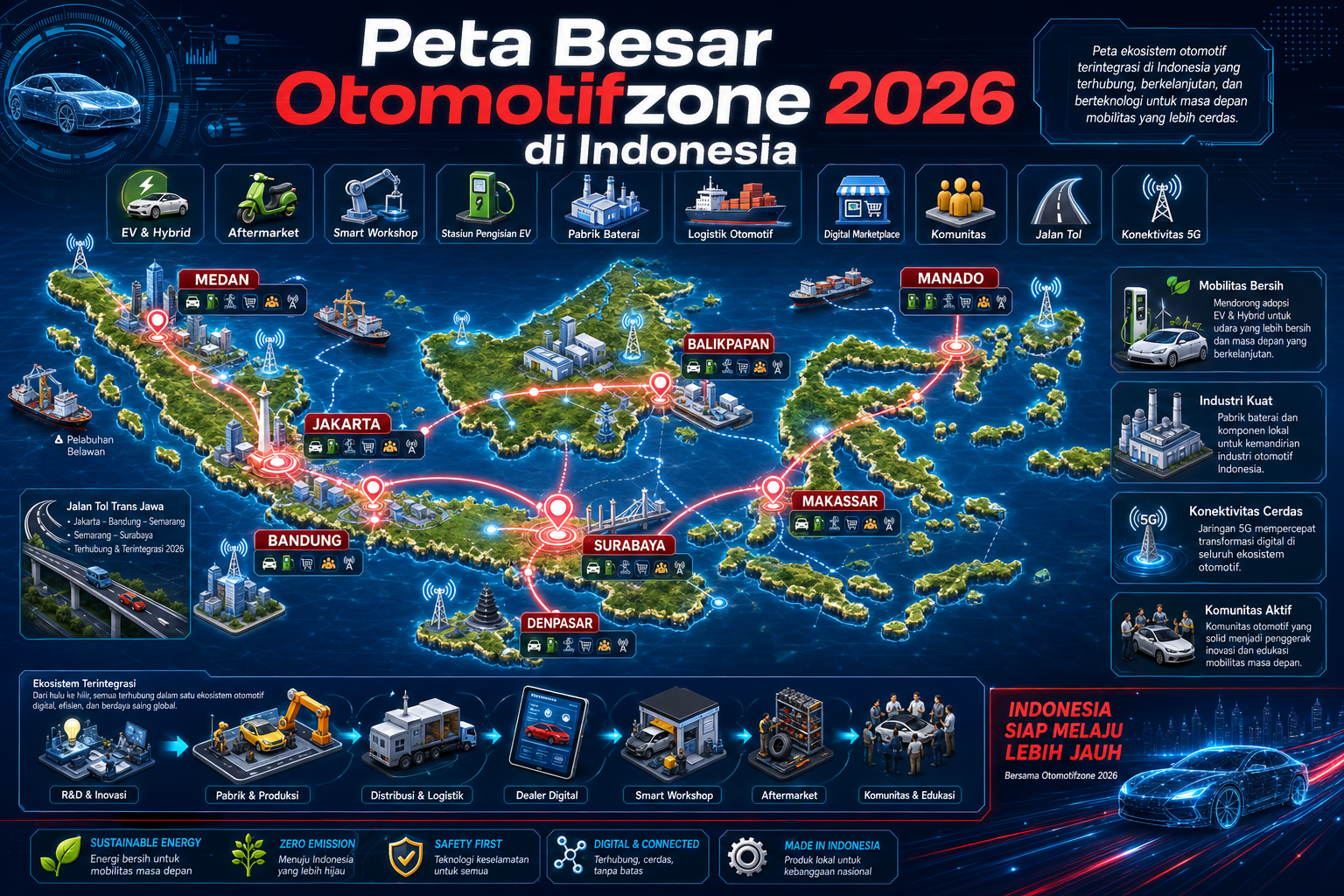 Peta Besar Otomotifzone 2026 di Indonesia - otomotifzone