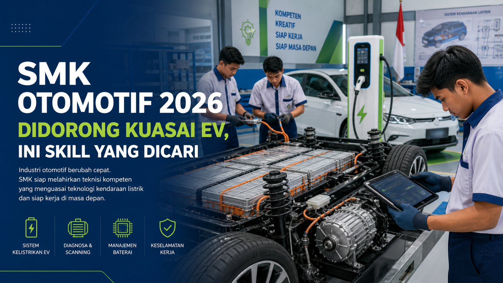 smk - SMK Otomotif 2026 Didorong Kuasai EV, Ini Skill yang Dicari