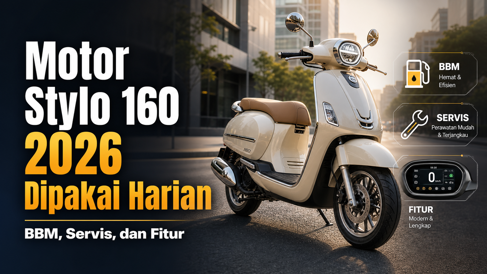 stylo - Motor Stylo 160 2026 Dipakai Harian: BBM, Servis, dan Fitur