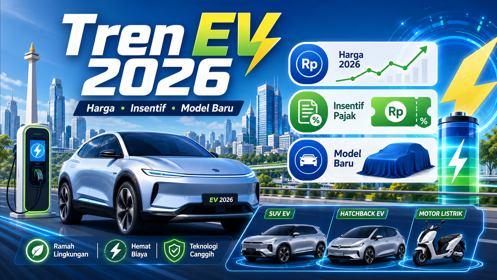 Tren Electric Vehicles 2026: Harga, Insentif, dan Model Baru - ev