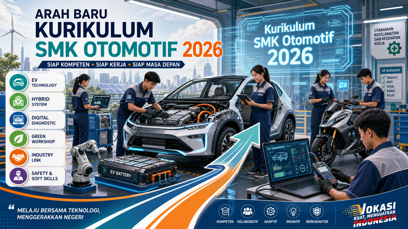 Arah Baru Kurikulum SMK Otomotif 2026 - smk