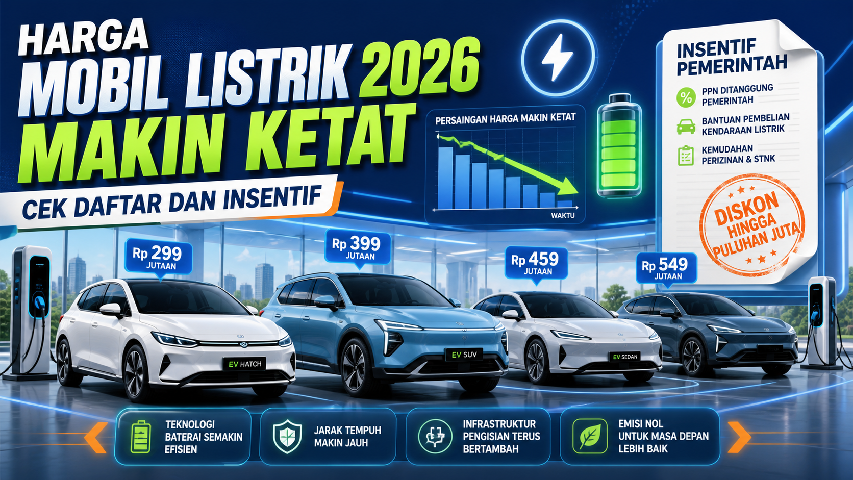 Harga Mobil Listrik 2026 Makin Ketat, Cek Daftar dan Insentif - mobil