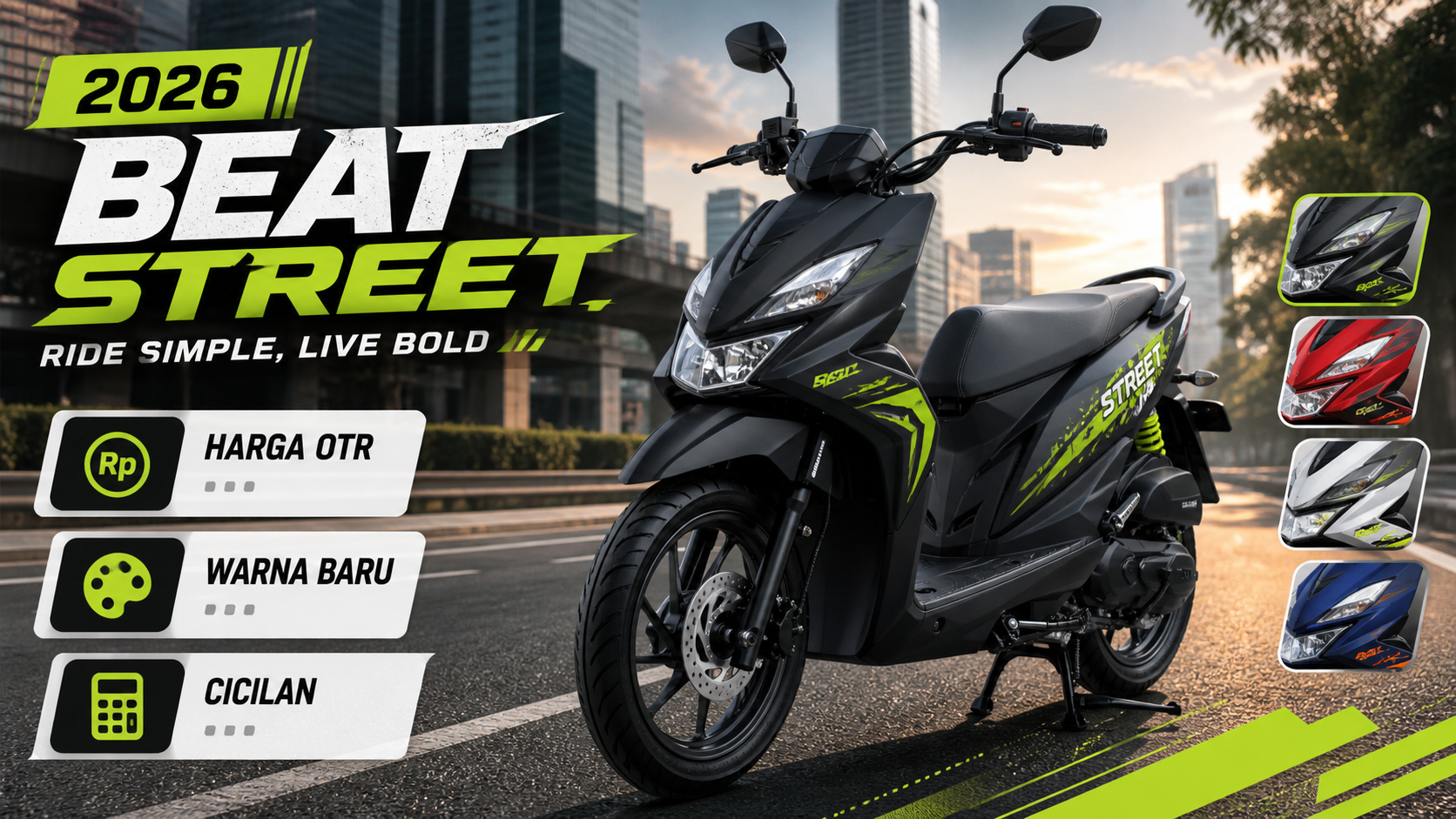 Honda BeAT Street 2026: Harga OTR, Warna Baru, dan Cicilan Terbaru - beat
