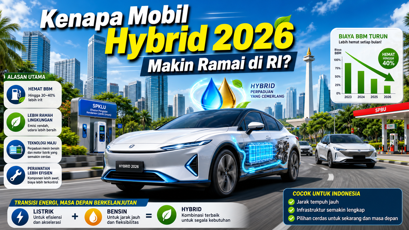Kenapa Mobil Hybrid 2026 Makin Ramai di RI? - mobil