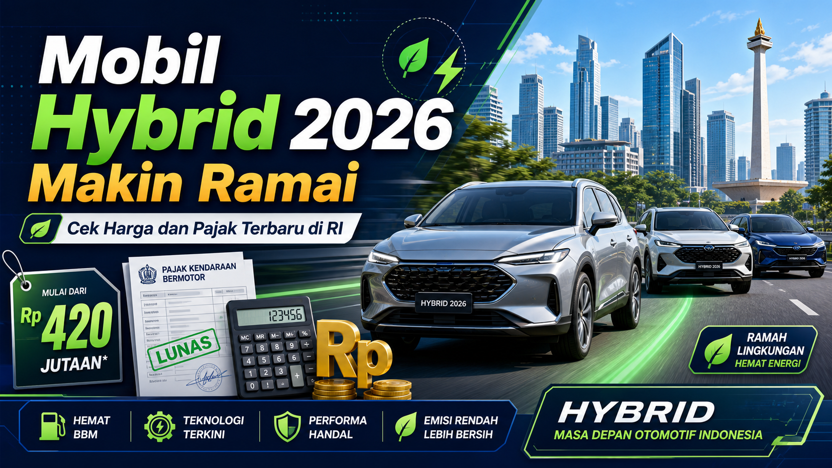 mobil - Mobil Hybrid 2026 Makin Ramai, Cek Harga dan Pajak Terbaru di RI