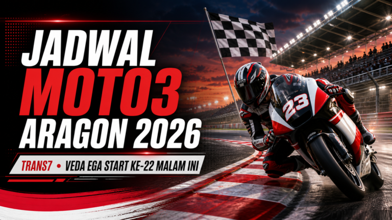 moto3 - Jadwal Moto3 Aragon 2026 di Trans7: Veda Ega Start ke-22 Malam Ini