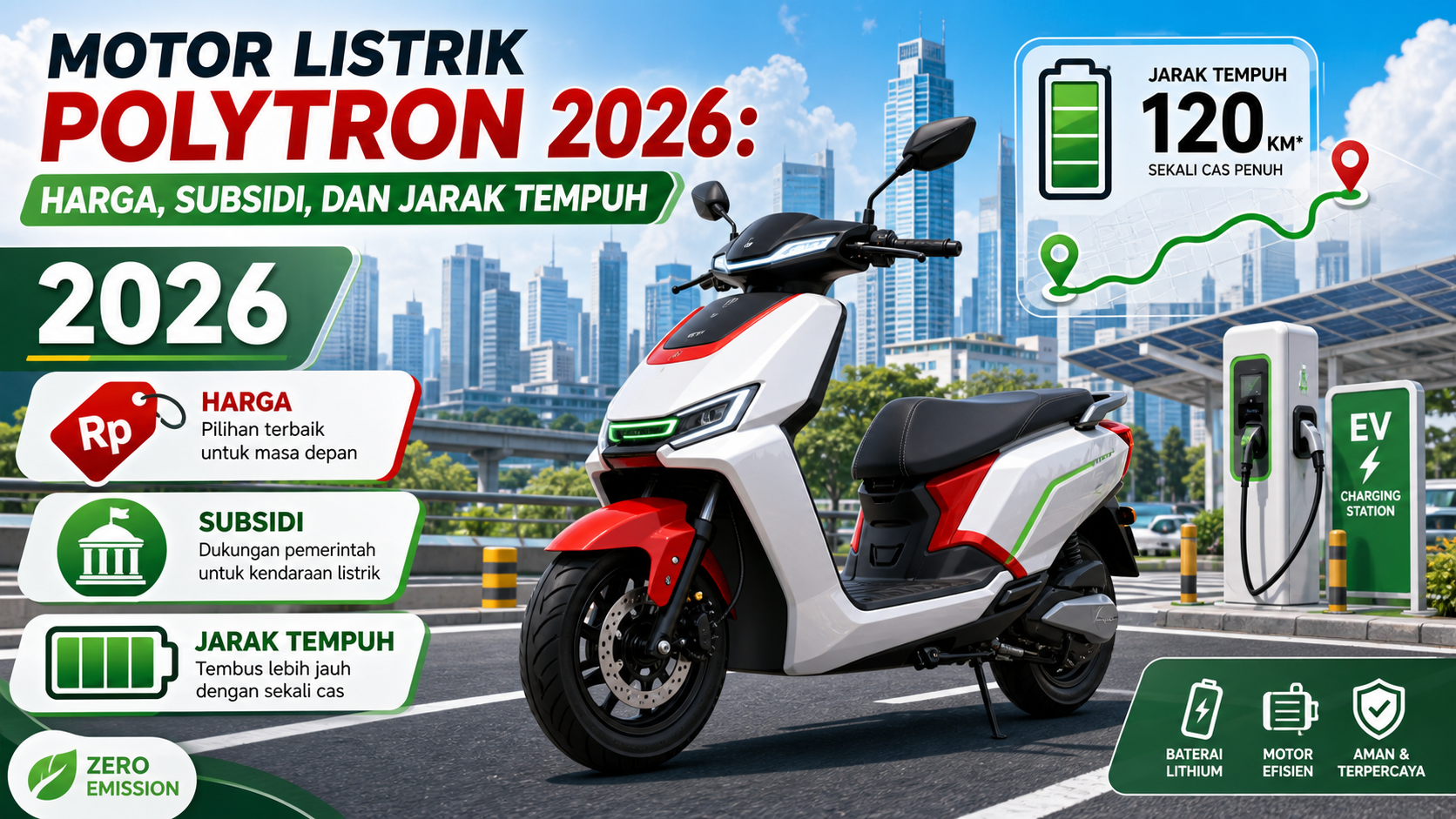 Motor Listrik Polytron 2026: Harga, Subsidi, dan Jarak Tempuh - polytron