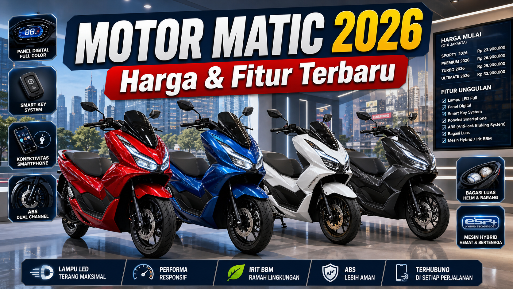 Motor Matic Baru 2026 Makin Ramai, Cek Harga dan Fiturnya - motor