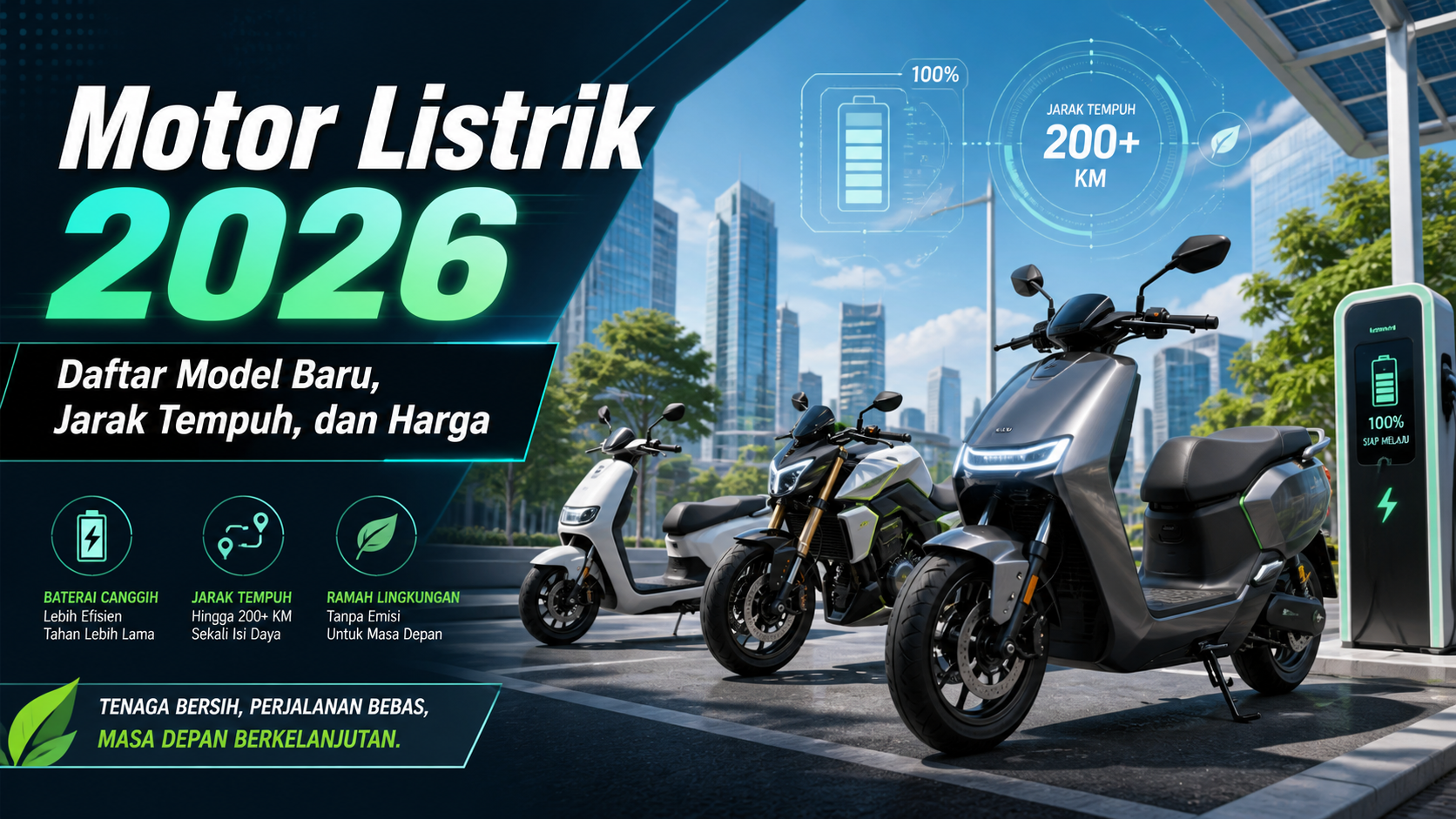 motor - Motor Listrik 2026: Daftar Model Baru, Jarak Tempuh, dan Harga