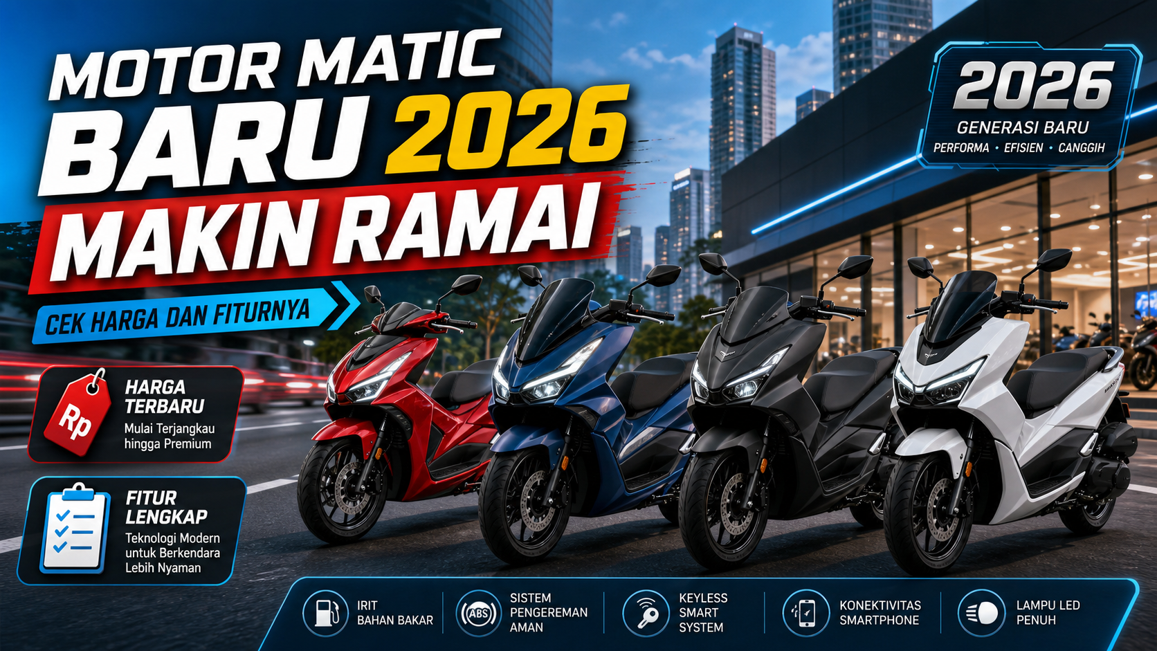 motor - Motor Matic Baru 2026 Makin Ramai, Cek Harga dan Fiturnya