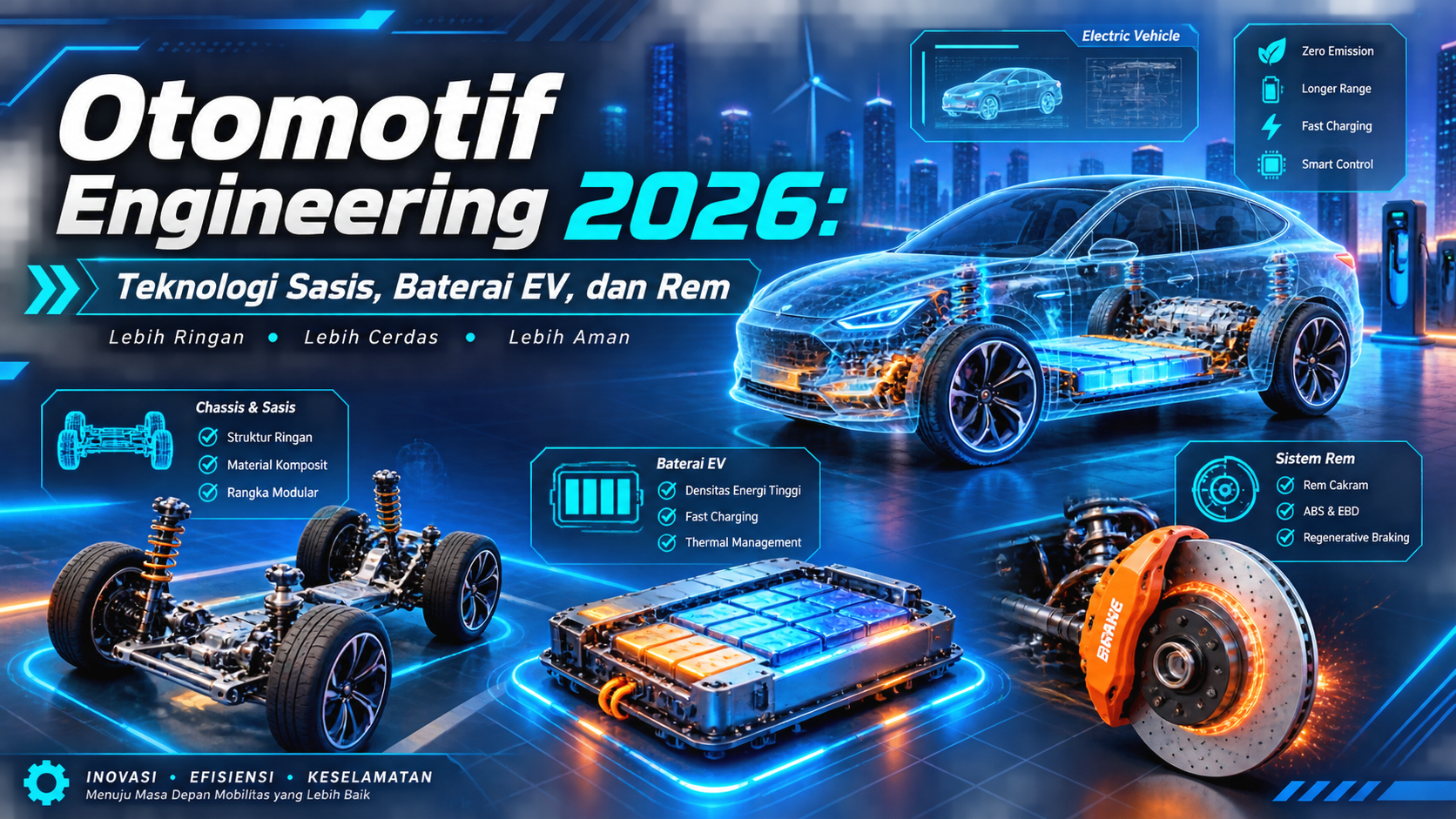 otomotif - Otomotif Engineering 2026: Teknologi Sasis, Baterai EV, dan Rem