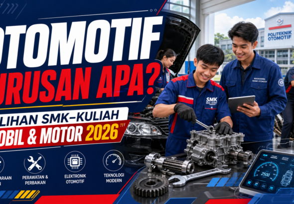 otomotif - Otomotif Jurusan Apa? Ini Pilihan SMK-Kuliah Mobil Motor 2026