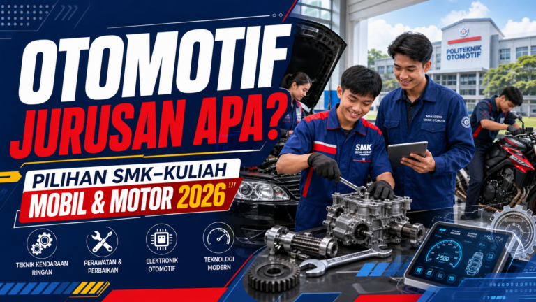 otomotif - Otomotif Jurusan Apa? Ini Pilihan SMK-Kuliah Mobil Motor 2026