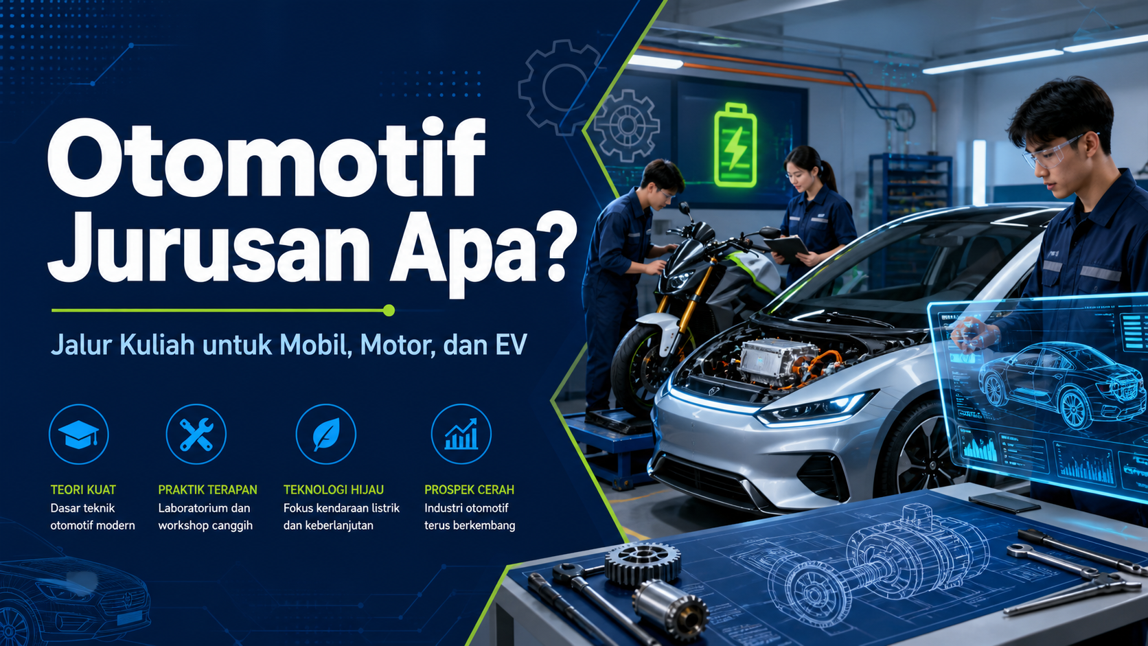 otomotif - Otomotif Jurusan Apa? Jalur Kuliah untuk Mobil, Motor, dan EV