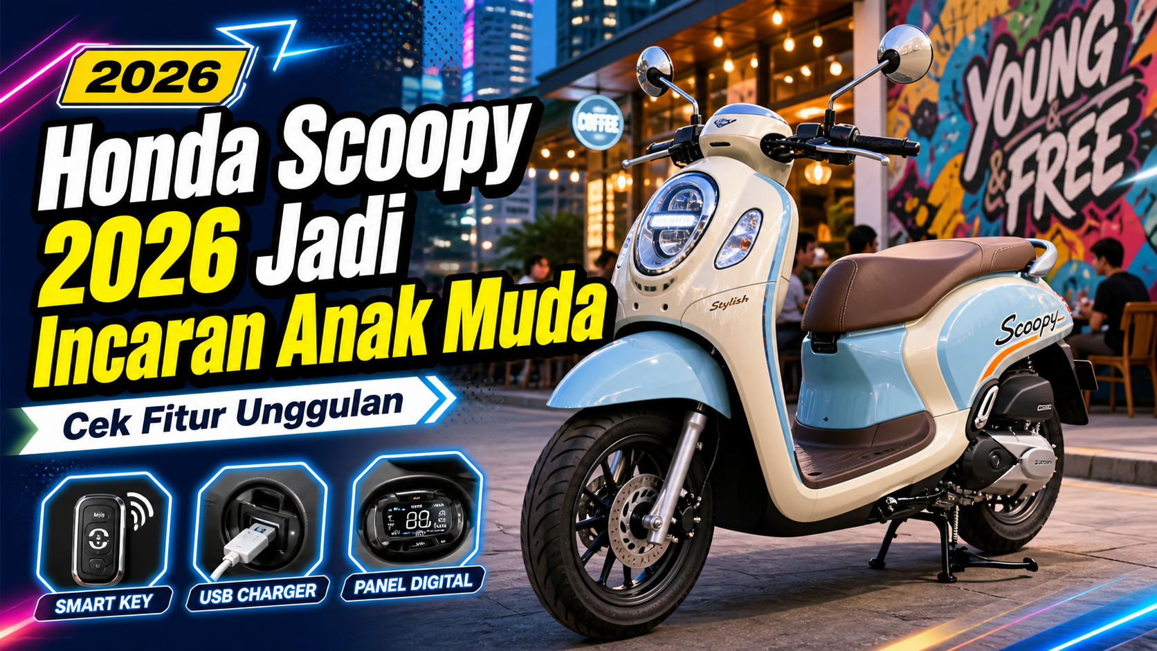 scoopy - Honda Scoopy 2026 Jadi Incaran Anak Muda, Cek Fitur Unggulan