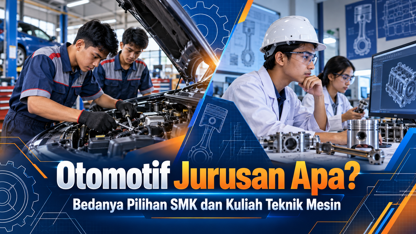 otomotif - Otomotif Jurusan Apa? Bedanya Pilihan SMK dan Kuliah Teknik Mesin