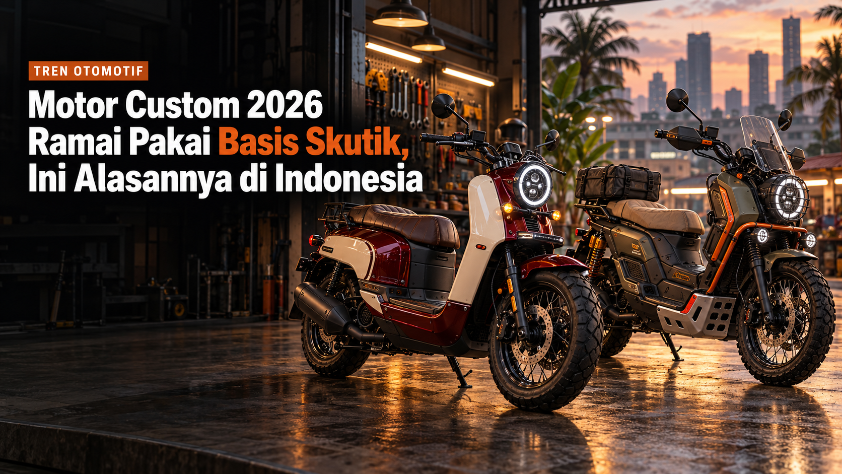 custom - Motor Custom 2026 Ramai Pakai Basis Skutik, Ini Alasannya di Indonesia