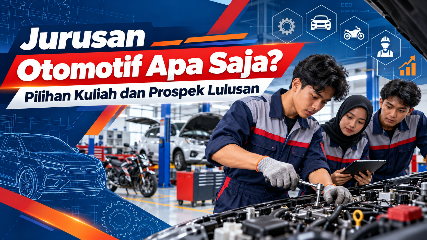 otomotif - Jurusan Otomotif Apa Saja? Pilihan Kuliah dan Prospek Lulusan