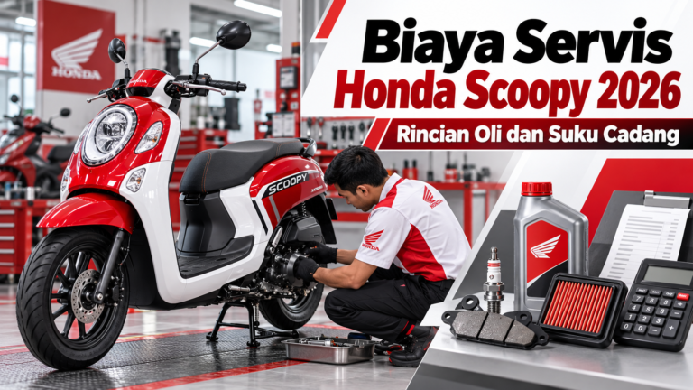 scoopy - Biaya Servis Honda Scoopy 2026, Rincian Oli dan Suku Cadang